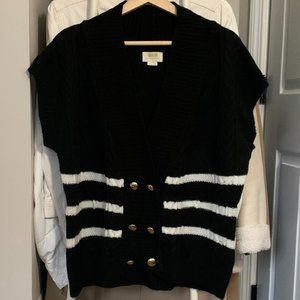 Anthropologie Striped Sweater Vest